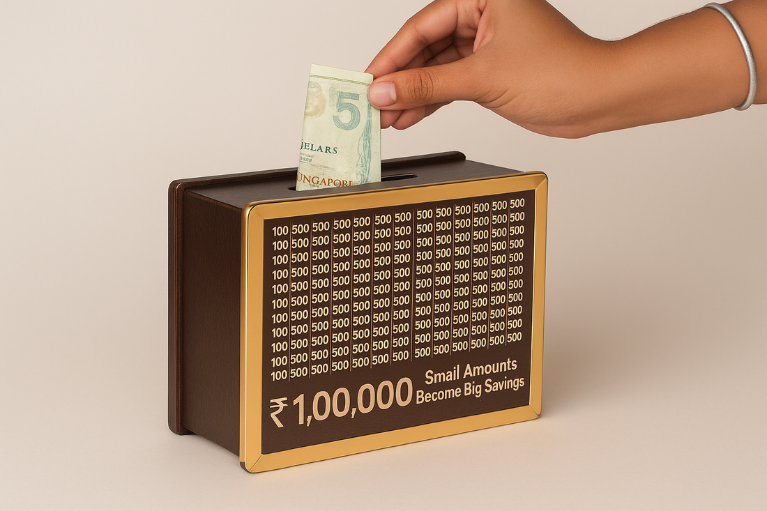 Money Bank Chandan Wood Wooden Piggy Bank for Kids & Adults